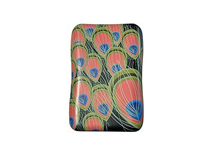 Feather Pattern King Size Fashion Tin Box for Cigarettes Cards or Money