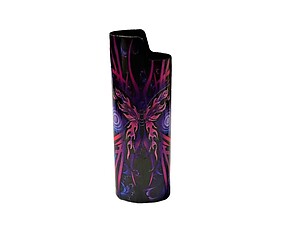 Colorful & Fun Butterfly Design Epoxy Metal Lighter Case Cover Holder