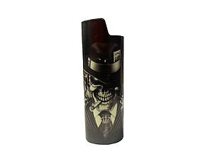 Glow In The Dark Design Epoxy Metal Lighter Case Cover Holder