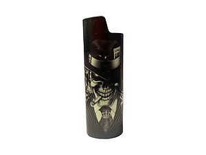 Glow In The Dark Design Epoxy Metal Lighter Case Cover Holder