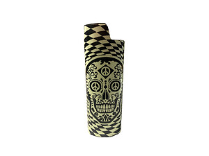 Glow In The Dark Design Epoxy Metal Lighter Case Cover Holder