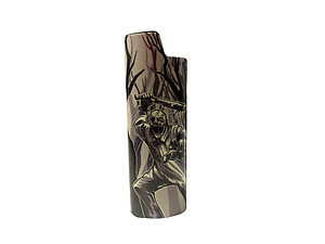 Glow In The Dark Design Epoxy Metal Lighter Case Cover Holder