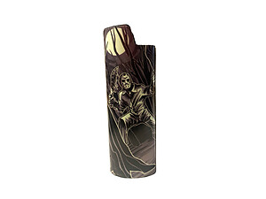 Glow In The Dark Design Epoxy Metal Lighter Case Cover Holder