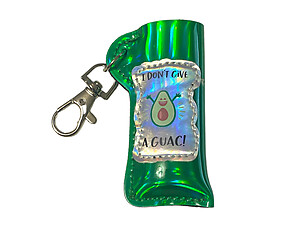Guac Vinyl Iridescent Design Lighter Case Keychain With Patch