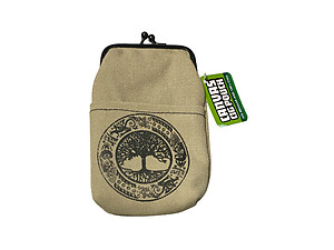 Colorful Canvas Cigarette Pouch with Snap Clasp Closure