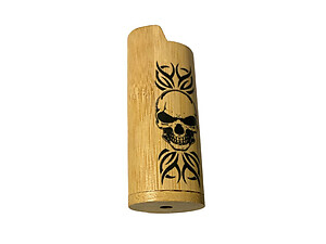 Wood Print Design Lighter Case Cover Holder Fits Bic Lighters