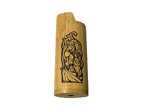 Wood Print Design Lighter Case Cover Holder Fits Bic Lighters