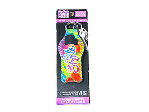 Smile Neoprene Carabiner Keychain Lighter Case / Lip Balm Holder