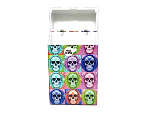 Colorful Plastic Design Cigarette Hard Case Pack Holder Fits 100's
