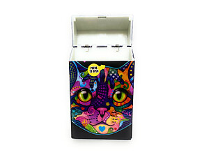 Colorful Plastic Design Cigarette Hard Case Pack Holder Fits 100's