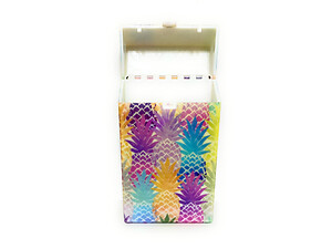 Colorful Plastic Design Cigarette Hard Case Pack Holder Fits 100's