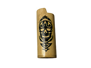 Wood Print Design Lighter Case Cover Holder Fits Bic Lighters