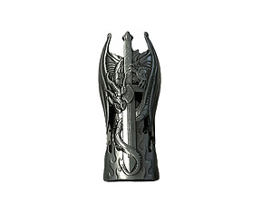 Dragon Sword Mystic Lighter Case & Bottle Opener Fits Bic Lighters