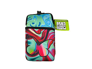 Colorful & Fun Neoprene Cigarette Pouch with Zipper Pocket