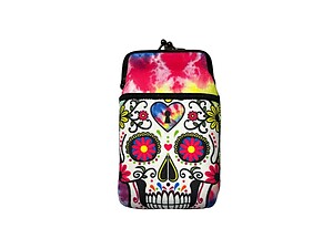 Colorful & Fun Neoprene Cigarette Pouch with Zipper Pocket