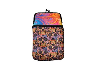 Colorful & Fun Neoprene Cigarette Pouch with Zipper Pocket