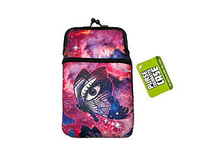 Colorful & Fun Neoprene Cigarette Pouch with Zipper Pocket