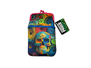 Colorful & Fun Neoprene Cigarette Pouch with Snap Clasp Closure