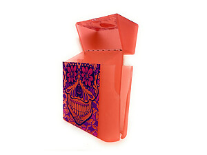 Colorful & Fun Cigarette Box with Built In Lighter Holder Fits Kings