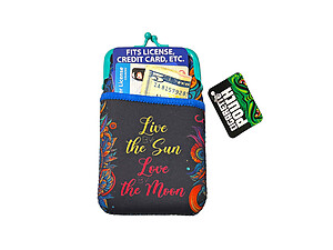 Colorful & Fun Neoprene Cigarette Pouch with Snap Clasp Closure