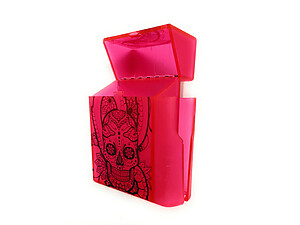 Colorful & Fun Cigarette Box with Built In Lighter Holder Fits Kings