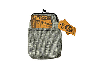 All Natural Hemp Cigarette Pouch with Snap Clasp Closure