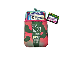 Colorful & Fun Neoprene Cigarette Pouch with Snap Clasp Closure