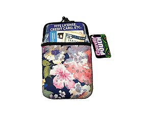 Colorful & Fun Neoprene Cigarette Pouch with Snap Clasp Closure