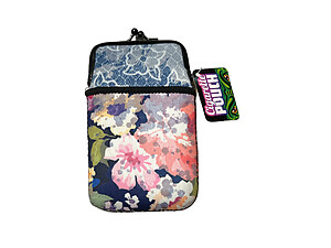 Colorful & Fun Neoprene Cigarette Pouch with Snap Clasp Closure