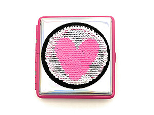 Sequin Patch Double Sided Wallet or Cigarette Case for Kings