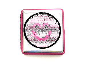 Sequin Patch Double Sided Wallet or Cigarette Case for Kings