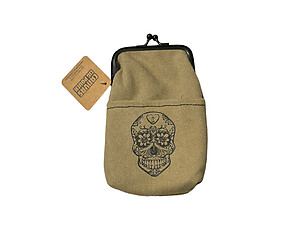 Colorful Canvas Cigarette Pouch with Snap Clasp Closure