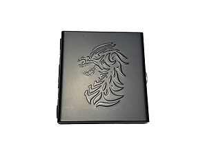 Black Dragon Stainless Steel Cigarette Case for Kings