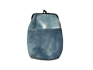 Blue Tie Dye Canvas Cigarette Pouch with Snap Clasp Closure