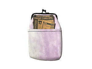 Purple Tie Dye Canvas Cigarette Pouch with Snap Clasp Closure