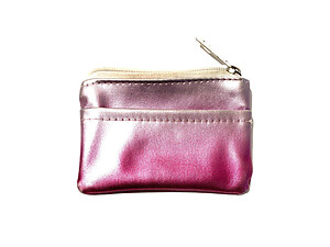 Pink Ombre Card Pouch Keychain Coin Purse