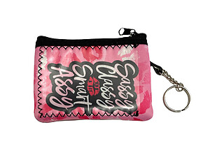 Sassy Classy Colorful & Fun Neoprene Wallet Coin Purse w/ Key Ring
