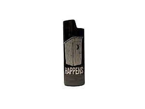 S... Happens Epoxy Metal Lighter Case Cover Holder