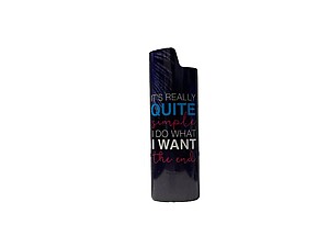 I Do What I Want Epoxy Metal Lighter Case Cover Holder