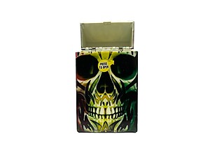 Colorful Plastic Design Cigarette Hard Case Pack Holder Fits 100's