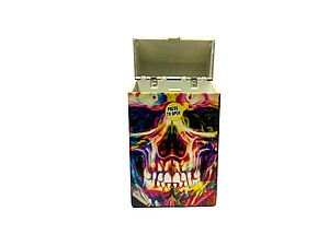 Colorful Plastic Design Cigarette Hard Case Pack Holder Fits 100's