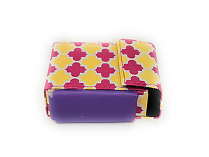 Womens Kingsize Fabric Cigarette Case With Lighter Pouch