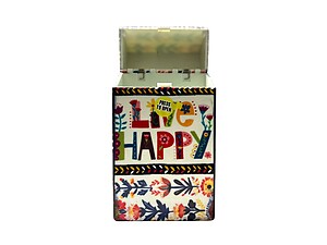 Colorful Plastic Design Cigarette Hard Case Pack Holder Fits 100's