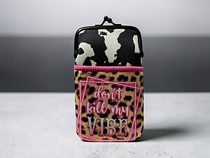 Colorful & Fun Neoprene Cigarette Pouch with Snap Clasp Closure