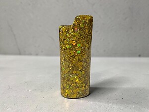 Gold Glitter Shell Lighter Case Cover Holder Fits Bic Lighters