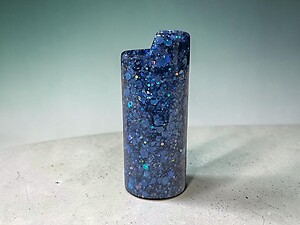 Blue Glitter Shell Lighter Case Cover Holder Fits Bic Lighters