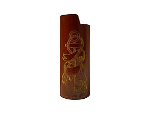 Wood Laser Etched Lighter Case Cover Holder Fits Bic Lighters