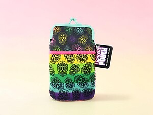 Colorful & Fun Neoprene Cigarette Pouch with Snap Clasp Closure