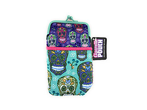 Colorful & Fun Neoprene Cigarette Pouch with Snap Clasp Closure