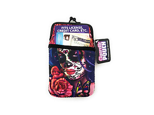 Colorful & Fun Neoprene Cigarette Pouch with Snap Clasp Closure